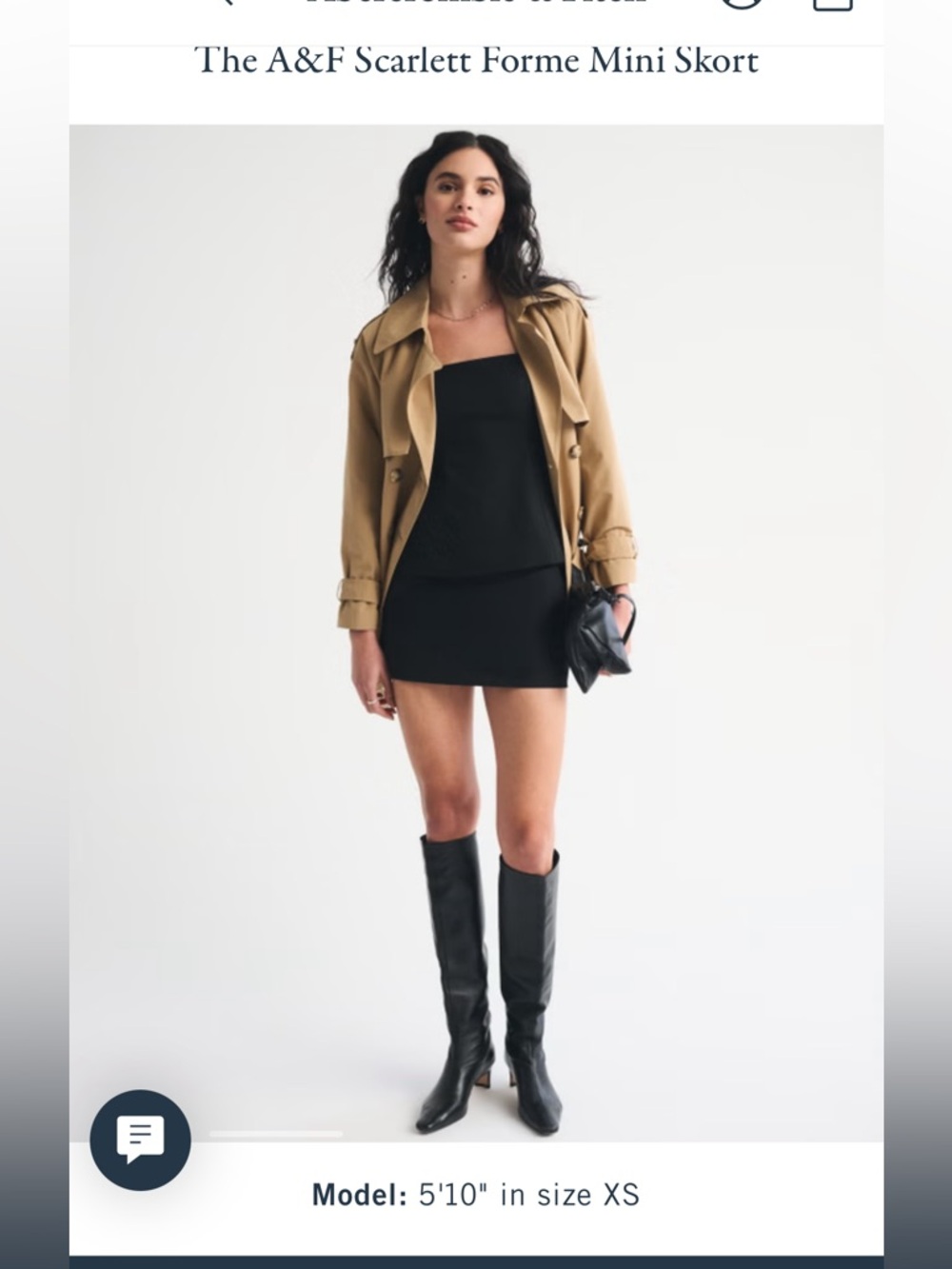 The A&F Scarlett Forme Mini Skort